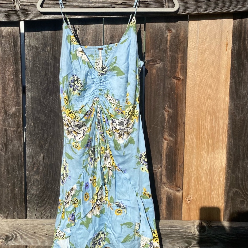 Free People Blue Floral Dress